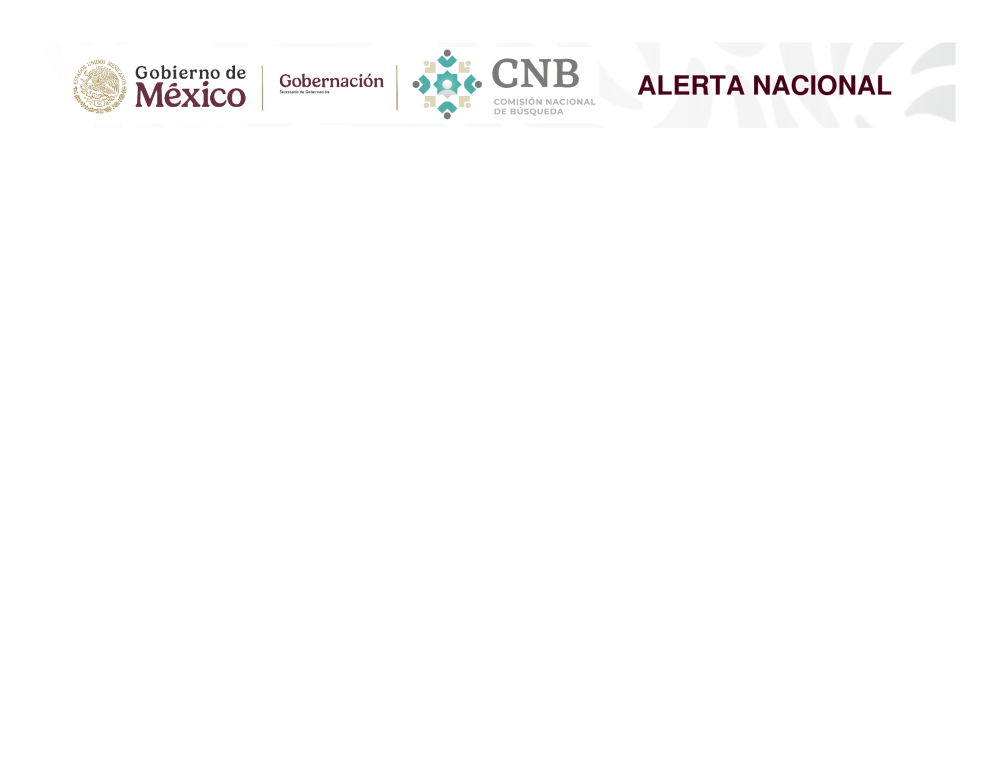 Persona desaparecida Maria Guadalupe Huerta Delgado